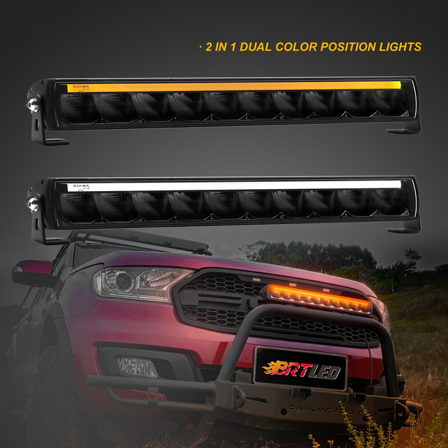 20inch 100W 9000LM IP68 Waterproof High Power Combo Beam ATV UTV 4WD Offroad LED Light Bar 12V 50000 Hours Side & Bottom Mount
