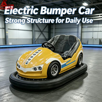 Voiture tamponneuse électrique en fibre de verre durable et amusante pour enfants et adultes avec fonctions de sécurité, lumières LED, utilisation intérieure/extérieure