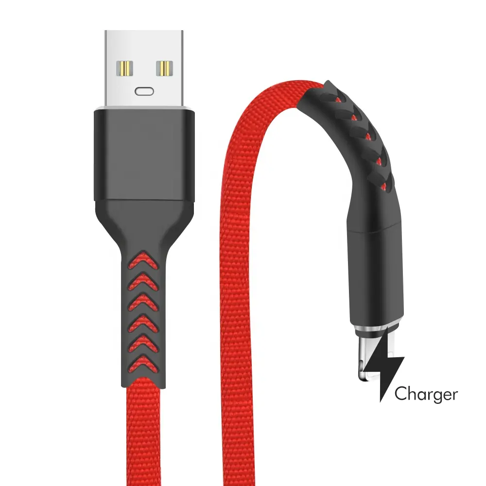 3ft/6ft/10ft Big Flat Braided Cable USB Data Cable Universal USB Charging Cable Usb C Cable charging cord for Mobile Phone