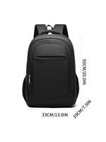 Mochila para Computadora Ligera e Impermeable Minfeng, con Puerto USB, Diseño de Cierre de Doble Cabeza, Multifuncional, de Poliéster Oxford, Casual