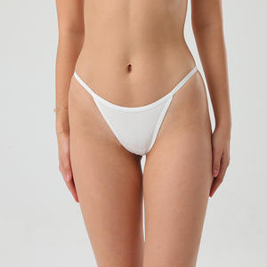 Sous-vêtements en coton peigné sans couture pour femmes 2024, ODM, bikini taille basse, string, vente en gros, tricot, séchage rapide, respirant - Product Image 1