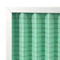 Nouveau panneau filtrant plissé moyen G1-F9 en fibre synthétique avec cadre en aluminium pour système de filtration CVC à haute capacité de retenue de poussière