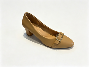 Zapatos planos de mujer Hegedour con punta en pico y hebilla metálica dorada, mocasines sin cordones para mujer con punta en pico. - Product Image 5