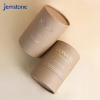 Tube en carton kraft pour bougie parfumée écologique, diffuseur de parfum personnalisé, tube en papier pour bougie, emballage cylindrique pour parfum