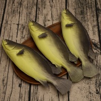 Décoration de poisson artificiel de 29 cm, jouet de poisson jaune artificiel, réaliste, nourriture réaliste pour la maison, la cuisine, le magasin, l'hôtel, le restaurant
