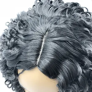 ललाट चोटी आधा विग सिंथेटिक Futura फाइबर फीता सामने काले महिलाओं के लिए Knotless विग विक्रेताओं लट Wigs