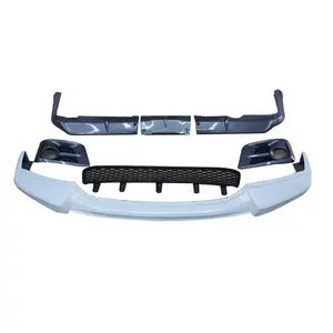 Body kit LX570 sport bumper spoiler front grille fog lamp cover car accessories body kits for Lexus LX570 2012-2015