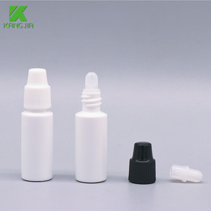 Bouteille compte-gouttes en plastique LDPE à pression oculaire, blanc laiteux, noir, 3ml, 5ml, 7ml avec bouchon coloré, embout précis, prix de gros - Product Image 3