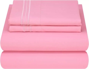 סדרת 2200 באיכות גבוהה microfiber מלון דף הבית 4 סט גיליון 10 מצעים צבע - Product Image 4