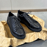 Chaussures pour hommes en PU noir, à lacets, semelle intermédiaire en gel respirante, chaussures de bureau, de carrière, de mariage