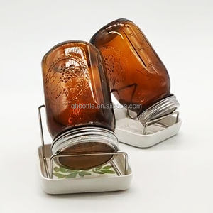 Tarro de albañil de boca ancha de brotes de soja personalizado 3 uds con tamices germinadores de vidrio para germinación de semillas de interior y uso de leche - Product Image 6