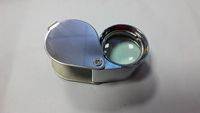 Professional High Tech Handheld 30X Glass Jeweler Loupe Magnifier LED & UV Light 21mm Lens