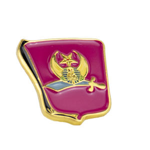 Pin kerah lencana Masonik dengan dukungan magnetik, simbol Freemason, lampiran aman - Product Image 3