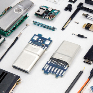 16 Pin USB <b>Type</b> <b>C</b> Converter <b>Adapter</b> Connector 3A 16+1 USB 20V CQ-TCMLS1056K10NF Non-Shielded LCP Material - Product Image 3