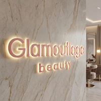 Letrero LED Metálico Personalizado, Letrero con Logotipo 3D, Letrero con Letras de Canal, Letrero Publicitario con Logotipo Metálico, Letrero para Fachada de Tienda para Negocios