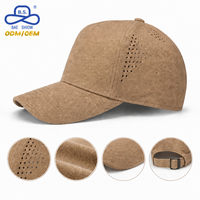 Casquette de baseball personnalisée avec motif découpé au laser |   Casquette de sport d'extérieur respirante, casquette de baseball tactique perforée