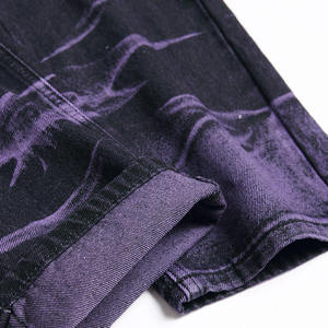 HYT Supplier Custom Brand Men'S High Quality New Purple Denim Straight Leg Pants Male <strong>Jeans</strong> Trouser Regular Fit <strong>Jeans</strong> for Men - Product Image 6