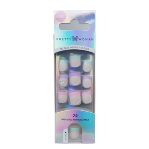 Série de faux ongles à paillettes douces, sûrs et faciles à appliquer, pour enfants et femmes, ODM, ongles à presser pré-collés pour enfants - Product Image 1
