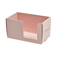 Boîtes cadeaux en carton pour emballages de snacks biodégradables, écologiques et recyclés, impression personnalisée, papier rose pour mariage