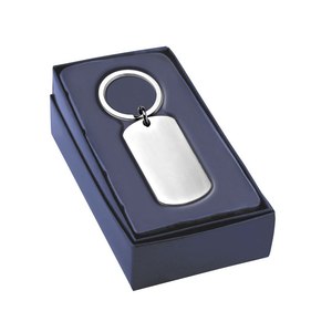 Llavero de Acero Inoxidable con Placa Rectangular, Sin Cadena, Etiqueta Metálica para Llaves - Product Image 2