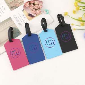 Offre spéciale étiquette de bagage en PVC à la mode avec nom pour les voyages de vacances - Product Image 1