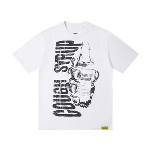 2025 하이 퀄리티 디자인 유명 브랜드 럭셔리 t 셔츠 사용자 정의 그래픽 인쇄 라운드 넥 면 자수 티셔츠 남성 - Product Image 5