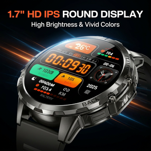 <span class=keywords><strong>Smartwatch</strong></span> Outdoor K77 OEM, Impermeabile 3ATM IP68, Robusto, 1000mAh, Display 1.7 Pollici, in Lega di Zinco, <span class=keywords><strong>Orologio</strong></span> <span class=keywords><strong>Sportivo</strong></span> da <span class=keywords><strong>Uomo</strong></span> - Product Image 2
