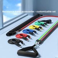 Ensemble d'extenseurs de poitrine réglables 11 pièces, best-seller, avec poignées et sangles de cheville, multifonctionnel, en ABS écologique, pour hommes et femmes