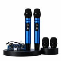 Microphone sans fil professionnel UHF portable JIN JUE JU272B en métal de haute qualité pour karaoké, scène, conférence