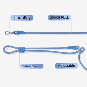 Conjunto de Correa y Collar para Dos Perros y Gatos, Silicona Suave, Correa Retráctil de Moda, Arnés para Cachorros y Gatitos - Product Image 2