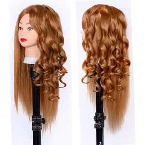 Cabeza <span class=keywords><strong>de</strong></span> Maniquí <span class=keywords><strong>de</strong></span> <span class=keywords><strong>Pelo</strong></span> Mixto para Entrenamiento <span class=keywords><strong>de</strong></span> Cosmetología, <span class=keywords><strong>Muñeca</strong></span> <span class=keywords><strong>de</strong></span> Maniquí para <span class=keywords><strong>Corte</strong></span> <span class=keywords><strong>de</strong></span> <span class=keywords><strong>Pelo</strong></span>, Sedoso, Liso, Ondulado, para Trenzado, Instrucciones <span class=keywords><strong>de</strong></span> Peluquería, 200% - Product Image 3