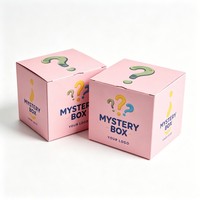 Vente en gros de boîtes roses pour bébés, emballages de jouets, boîtes surprise, boîtes cadeaux personnalisées en papier