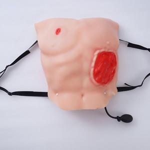 แบบจำลองฝึกเจาะทรวงอกสำหรับภาวะฮีโมปนิวโมธอรา็กซ์ - ตัวจำลองการบาดเจ็บจากซิลิโคนสำหรับการฝึกอบรมทางการแพทย์ฉุกเฉิน - Product Image 4