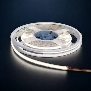 Tira de LED COB de 24V con Luz Blanca Ajustable de 10mm, 2700K-6500K, Temperatura de Color Ajustable, Espectro Completo, Ra90, para Iluminación de Gabinetes SMD - Product Image 1