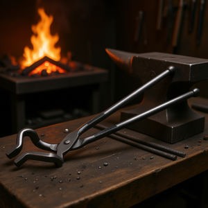 Pinzas de Herrería de 18 Pulgadas, Tipo Z V, Acero al Carbono A3, Herramientas de Forja para Remaches, para Forjadores y Principiantes - Product Image 2