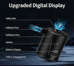 Pompe électrique haute capacité pour le gonflage rapide de grandes piscines et de centres de jeux gonflables - Product Image 4