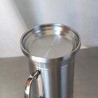 Chope à bière en acier inoxydable 304 à double paroi personnalisée en gros, affichage de la température, isolation thermique de 6 à 12 heures, classique