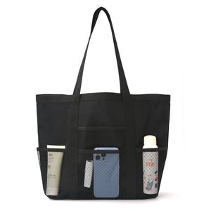 <b>Beach</b> <b>Foldable</b> Large Capacity Tote for Women, Waterproof Polyester Mesh Pool Portable Gym Travel Shopping <b>Bag</b> - Product Image 5
