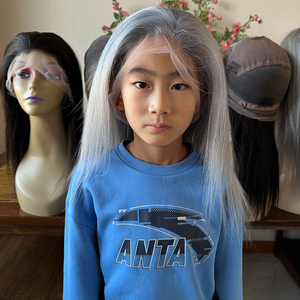 Pelucas de Cabello Humano con Encaje Completo para Trenzas, <span class=keywords><strong>8</strong></span> Pulgadas, Encaje, 100% Cabello Humano Virgen Brasileño, en Existencia - Product Image 4