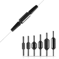 25 pièces/ensemble JSFUN Boîte de plombs de pêche pour radeau fluvial, Plombs fendus réutilisables, Protège-ligne de pêche, Matériel de pêche