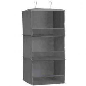 New Arrival <b>Collapsible</b> Hanging Closet Shelves Durable Hanging Organizer for Closet and Rv 3 Shelf Hanging Closet Organizer - Product Image 2