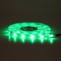Haute qualité 5 mètres 24 clés contrôleur sans fil LED rvb bande lumière vert couleur changeante Flexible IP65 étanche 5050SMD App TV