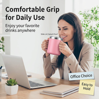 Taza de Café de Acero Inoxidable de Grado Alimenticio 18/8 con Aislamiento al Vacío de Doble Pared, Grabado Láser, para Oficina, Hogar y Camping, Venta al Por Mayor