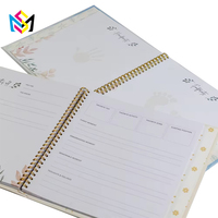 Cuaderno de Tela con Bordado Personalizado, Diseño Floral, Diario Personal para Tomar Notas Diarias, Taller de Impresión Artística