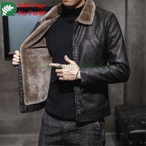 Spring and Autumn Suede Jacket Men's American Retro Motorcycle Suit Advanced Gradient <strong>Sfumato</strong> Aviator Leather Jacket - Product Image 2