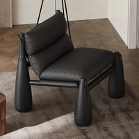 Fauteuil de baseball design en bois massif, style Mid-century Modern, pour salon, fauteuil individuel décontracté, mobilier de maison