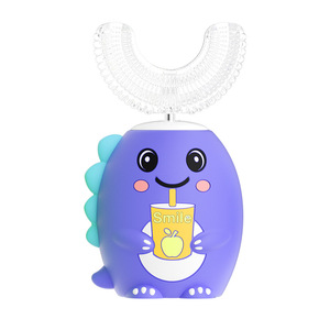 Brosse à dents électrique en forme de U OralGos pour enfants, rechargeable, poils souples, pour les 2-7 ans, avec charge Type-C - Product Image 5