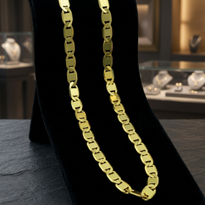 Wholesale 14K 18K 24K Micro Gold Plated Mariner Link <b>Chain</b>, Fashion <b>Chain</b> Jewelry, Modern <b>Chain</b> Design, Mariner Link Style <b>Chain</b> - Product Image 3