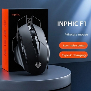 Ratón Inalámbrico <span class=keywords><strong>INPHIC</strong></span> F1 2.4G, Ergonómico, Silencioso, con Botones de Clic Silenciosos, Fotoeléctrico - Product Image 4