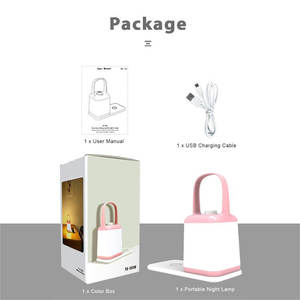 LED Color Changing USB Creative Environment Bedroom Bedside Lamp Outdoor Tent With Wireless Rechargeable Dimmable Portable Nigh - Product Image 5